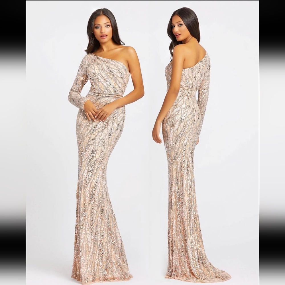 MacDuggal Dress Rose Gold Size 6